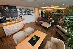 ダイビング後のログ付けの場所の写真