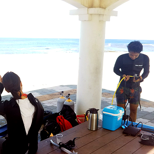 �_�C�r���O��ނ̐������������Ă���ʐ^